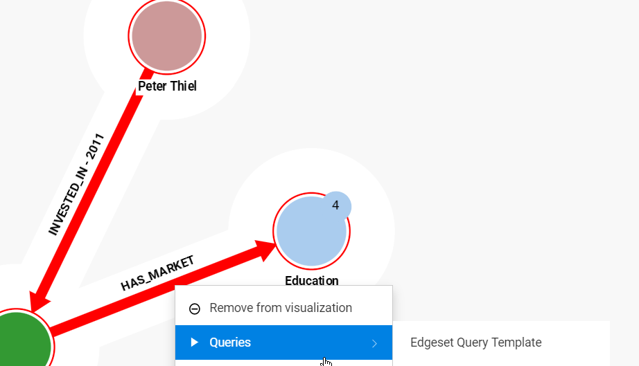 running a query with an edgeset input