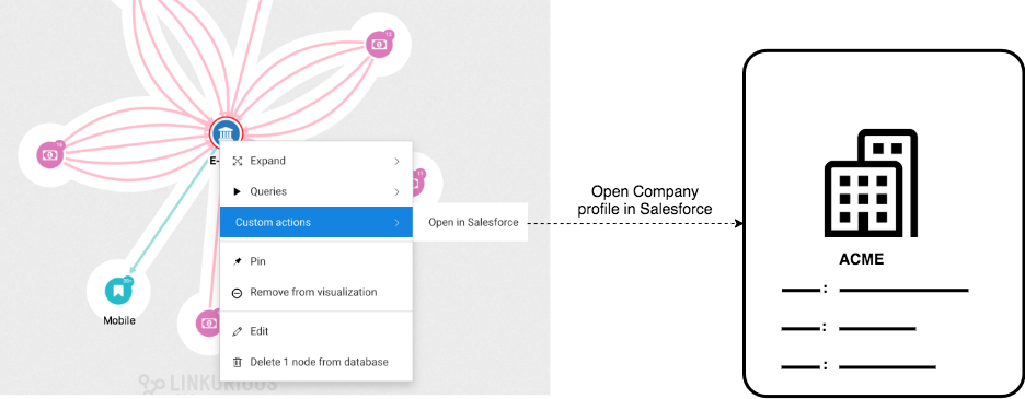 Opening SalesForce with a custom action